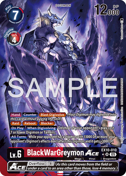 EX10-010 BlackWarGreymon ACE Super Rare (Alternate Art)