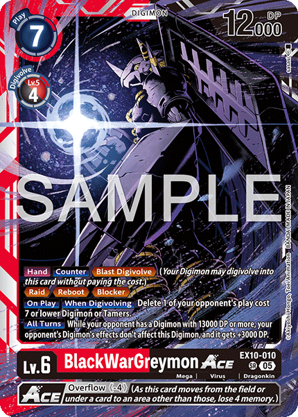 EX10-010 BlackWarGreymon ACE Super Rare