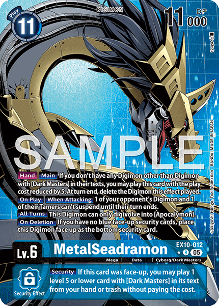 EX10-012 MetalSeadramon Rare (Alternate Art)
