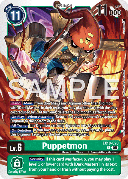 EX10-020 Puppetmon Rare