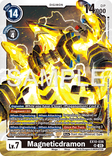EX10-036 Magneticdramon Super Rare