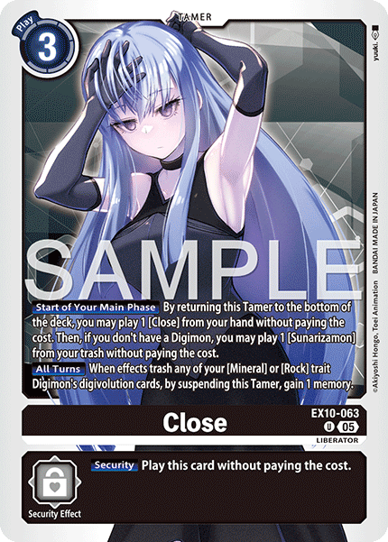 EX10-063 Close Uncommon
