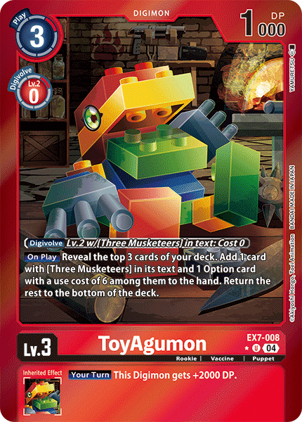 EX7-008 ToyAgumon Limited Foil Uncommon