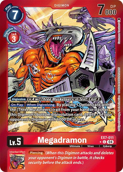 EX7-011 Megadramon Limited Foil Common