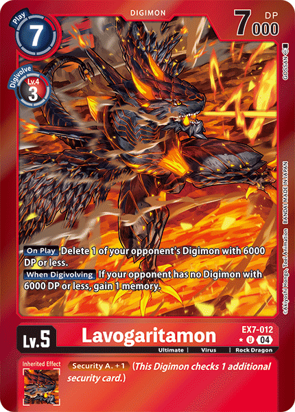 EX7-012 Lavogaritamon Limited Foil Uncommon