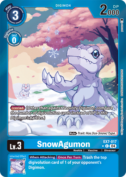 EX7-017 SnowAgumon Limited Foil Common