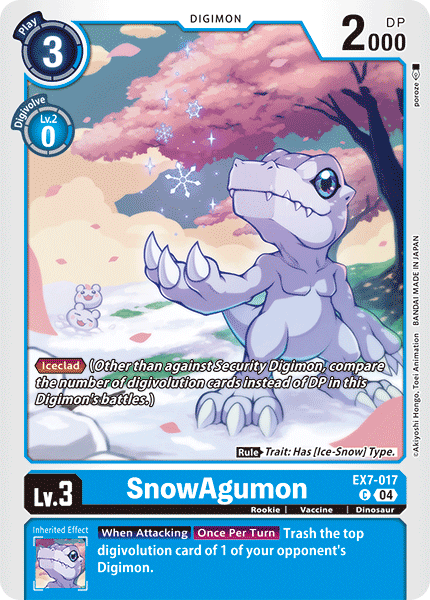 EX7-017 SnowAgumon Common