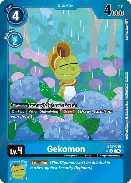 EX7-018 Gekomon Limited Foil Uncommon