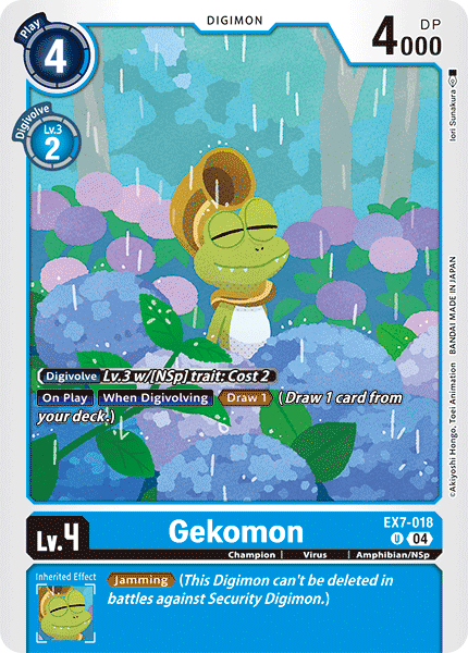 EX7-018 Gekomon Uncommon