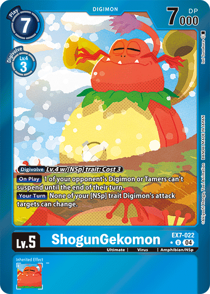 EX7-022 ShogunGekomon Limited Foil Uncommon