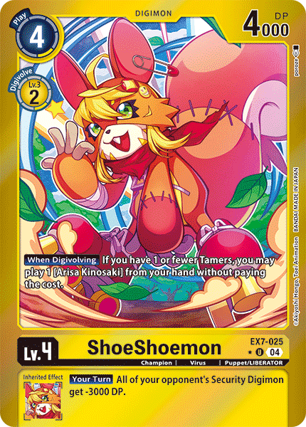 EX7-025 ShoeShoemon Limited Foil Uncommon