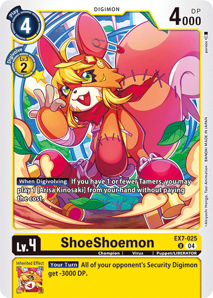 EX7-025 ShoeShoemon Uncommon