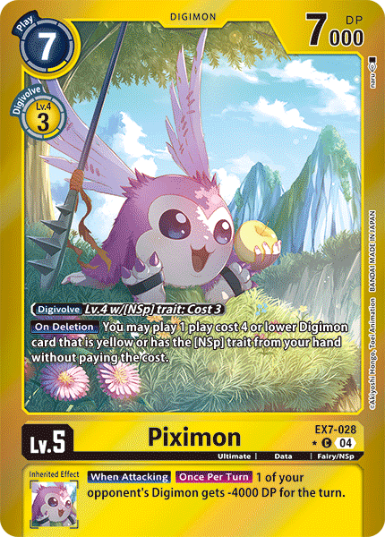 EX7-028 Piximon Limited Foil Common