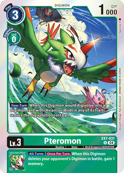 EX7-031 Pteromon Rare