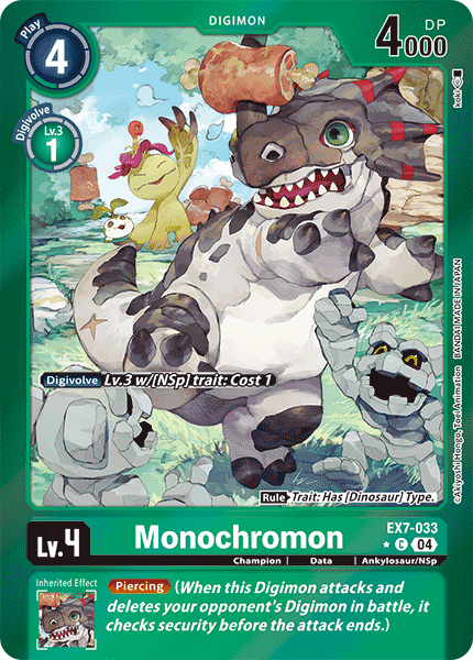 EX7-033 Monochromon Limited Foil Common