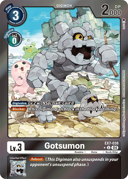 EX7-038 Gotsumon Limited Foil Uncommon