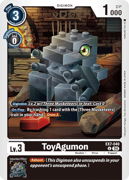 EX7-040 ToyAgumon Uncommon