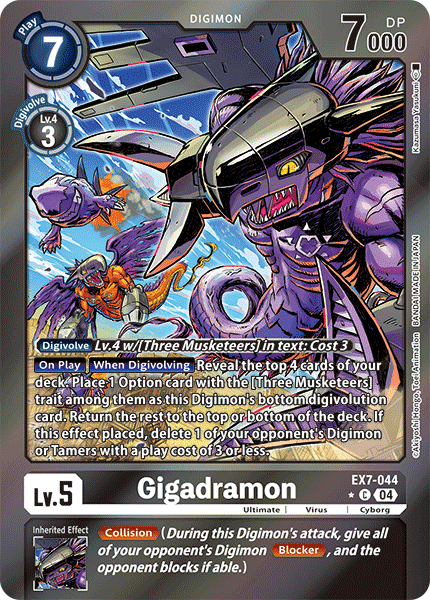 EX7-044 Gigadramon Limited Foil Common