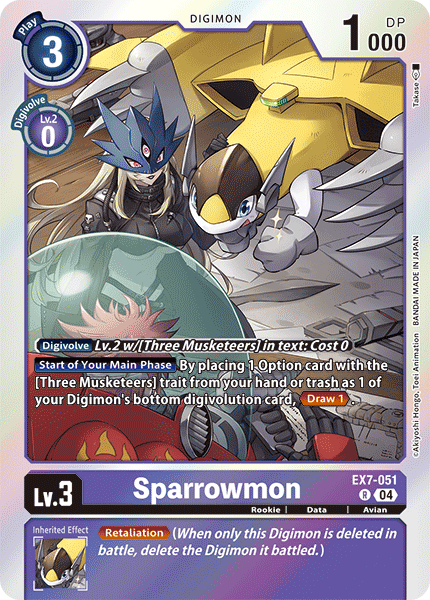 EX7-051 Sparrowmon Rare