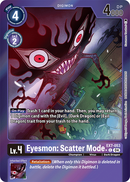 EX7-053 Eyesmon: Scatter Mode Limited Foil Common