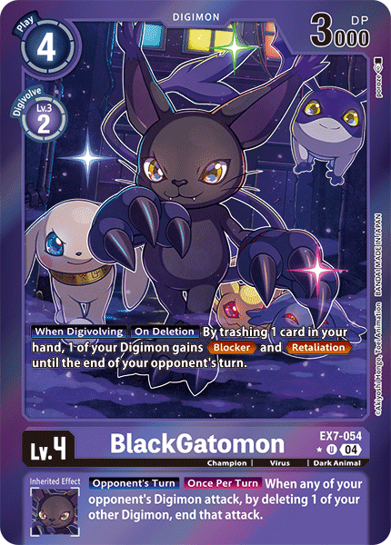 EX7-054 BlackGatomon Limited Foil Uncommon