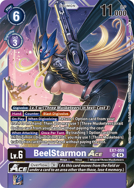 EX7-059 BeelStarmon ACE Super Rare