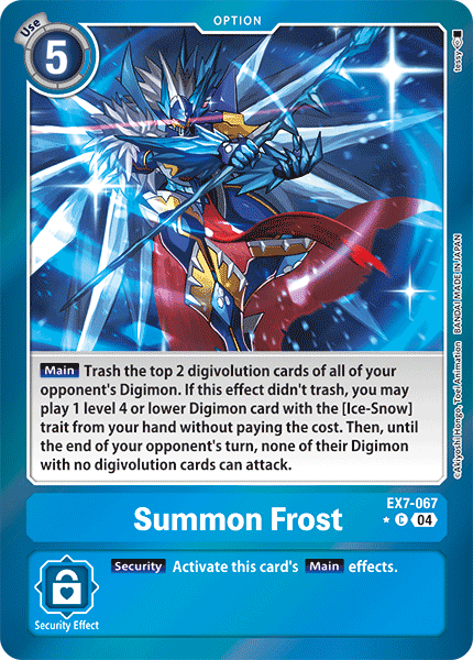 EX7-067 Summon Frost Limited Foil Common