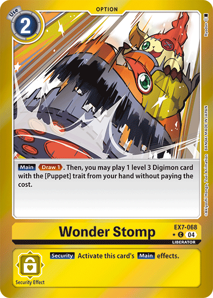 EX7-068 Wonder Stomp Limited Foil Common