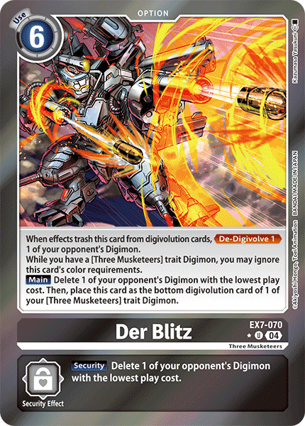 EX7-070 Der Blitz Limited Foil Uncommon