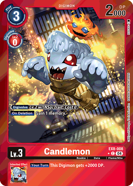 EX8-008 Candlemon Limited Foil Common