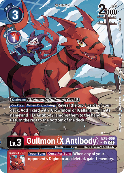 EX8-009 Guilmon (X Antibody) Alternative Art