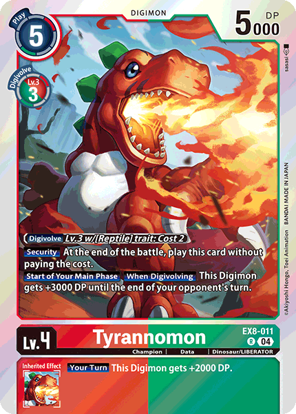 EX8-011 Tyrannomon Rare