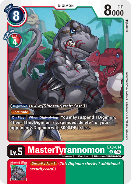 EX8-014 MasterTyrannomon Uncommon