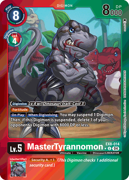 EX8-014 MasterTyrannomon Limited Foil Uncommon