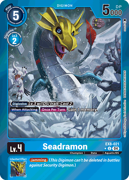 EX8-021 Seadramon Limited Foil Uncommon