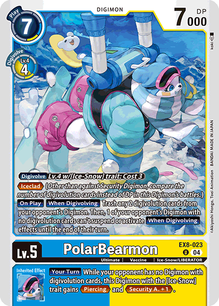 EX8-023 PolarBearmon Uncommon