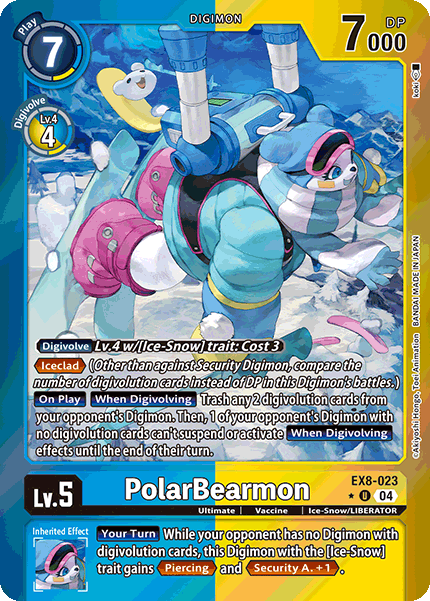 EX8-023 PolarBearmon Limited Foil Uncommon