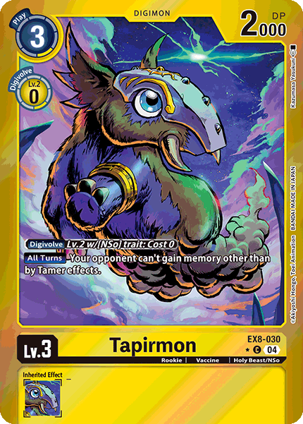 EX8-030 Tapirmon Limited Foil Common