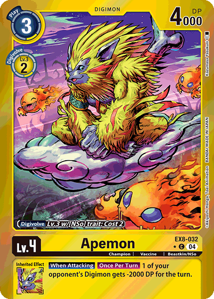 EX8-032 Apemon Limited Foil Common