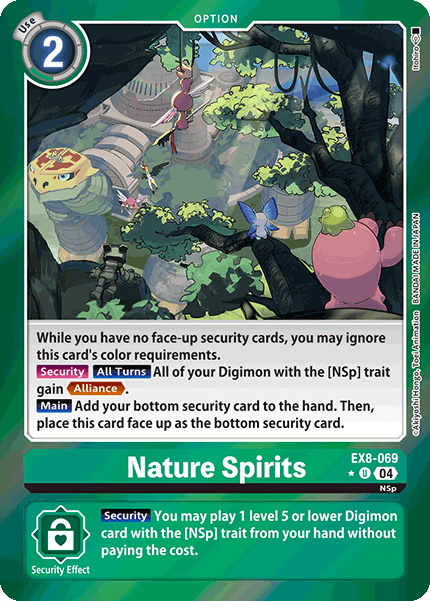 EX8-069 Nature Spirits Limited Foil Uncommon