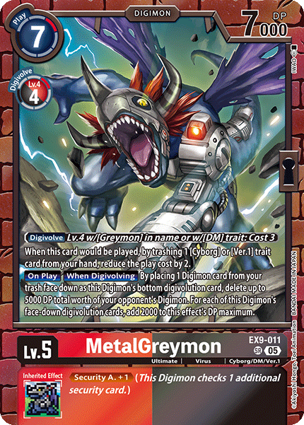 EX9-011 MetalGreymon Super Rare