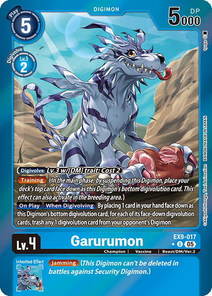 EX9-017 Garurumon Limited Uncommon