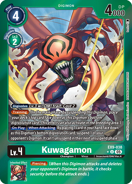 EX9-038 Kuwagamon Limited Uncommon
