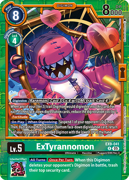 EX9-041 ExTyrannomon Rare