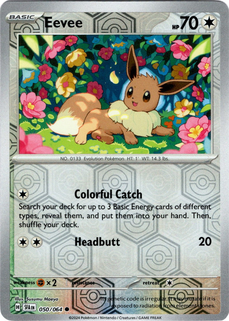 050/064 Eevee Common Reverse Holo Shrouded Fable