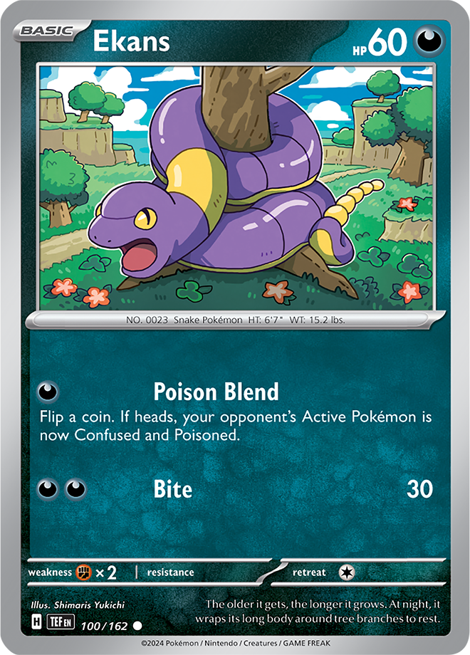 100/162 Ekans Common Temporal Forces