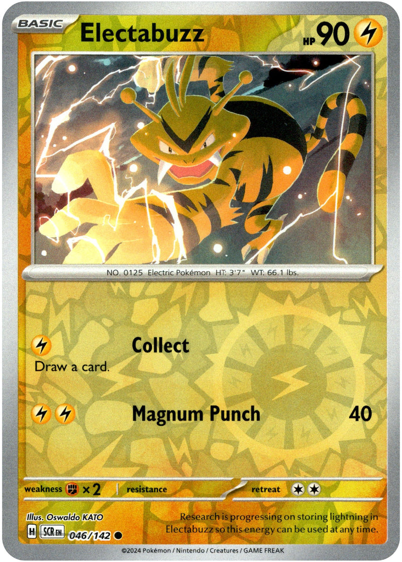 046/142 Electabuzz Common Reverse Holo Stellar Crown