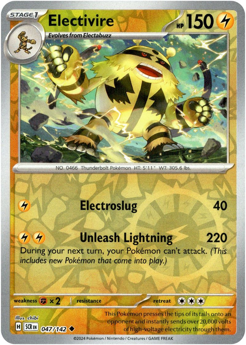 047/142 Electivire Uncommon Reverse Holo Stellar Crown