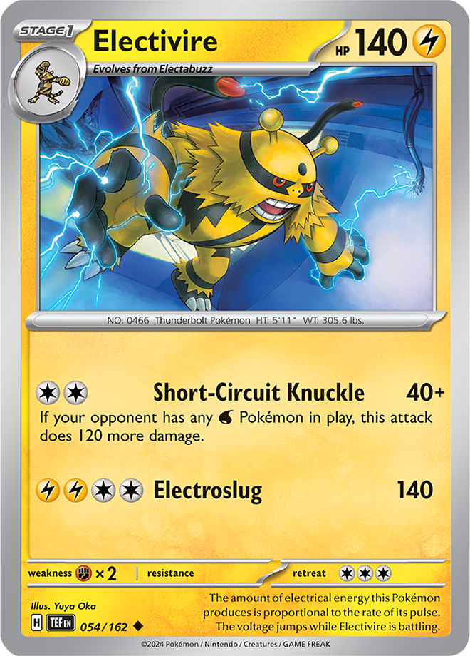 054/162 Electivire Uncommon Temporal Forces