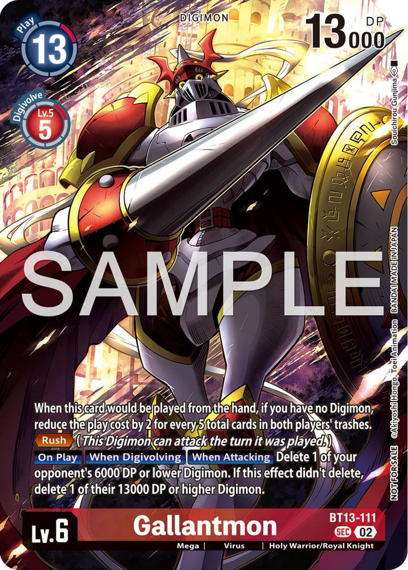 BT13-111 Gallantmon Alternative Art Limited Card Pack